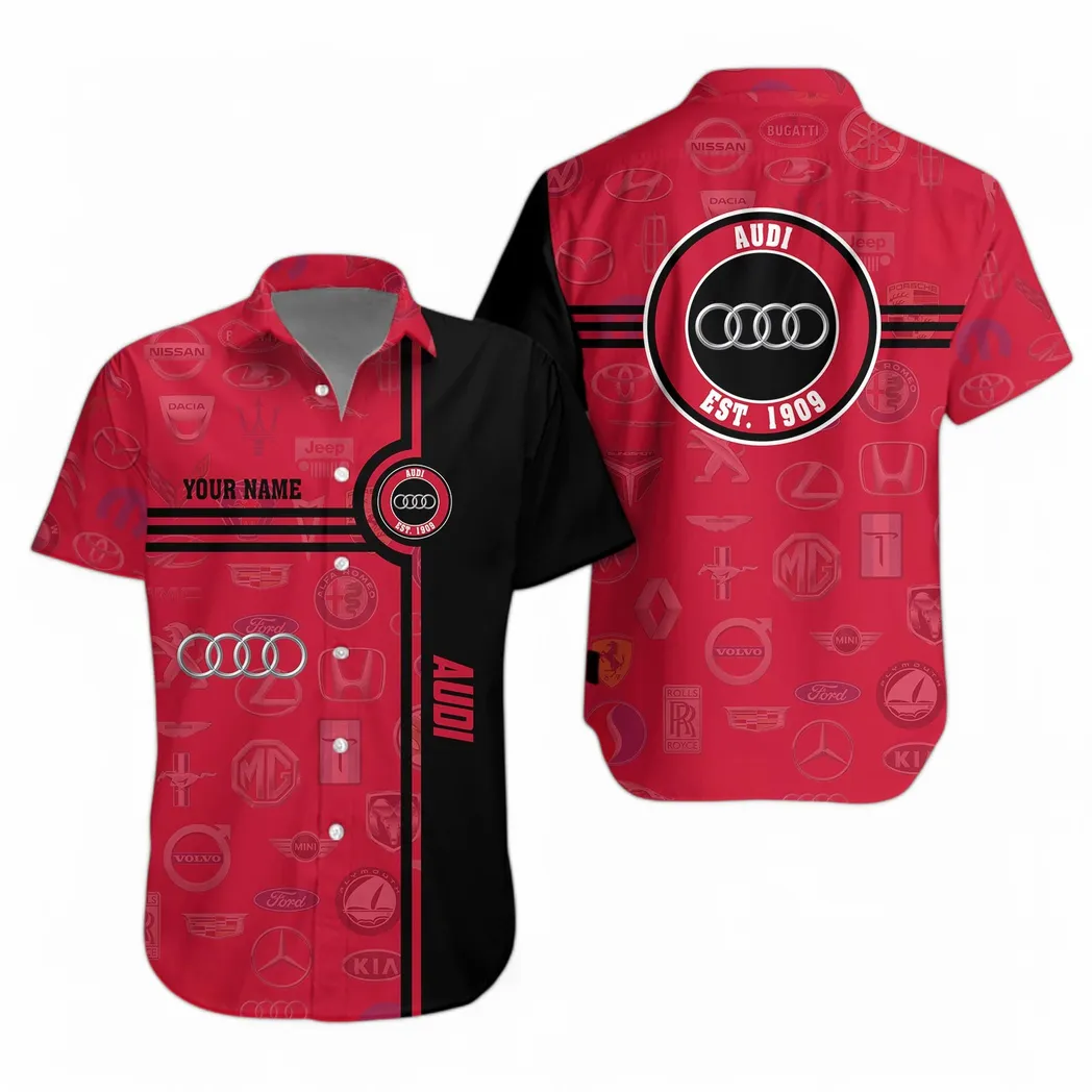 audi hawaiian shirt for men all logo gift for audi fan car174022525036 ogmyi