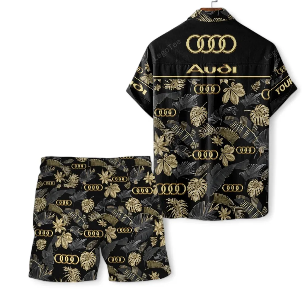 audi hawaiian shirt set for men gift for audi lovers gift for him husband boyfriend car139021125126 1