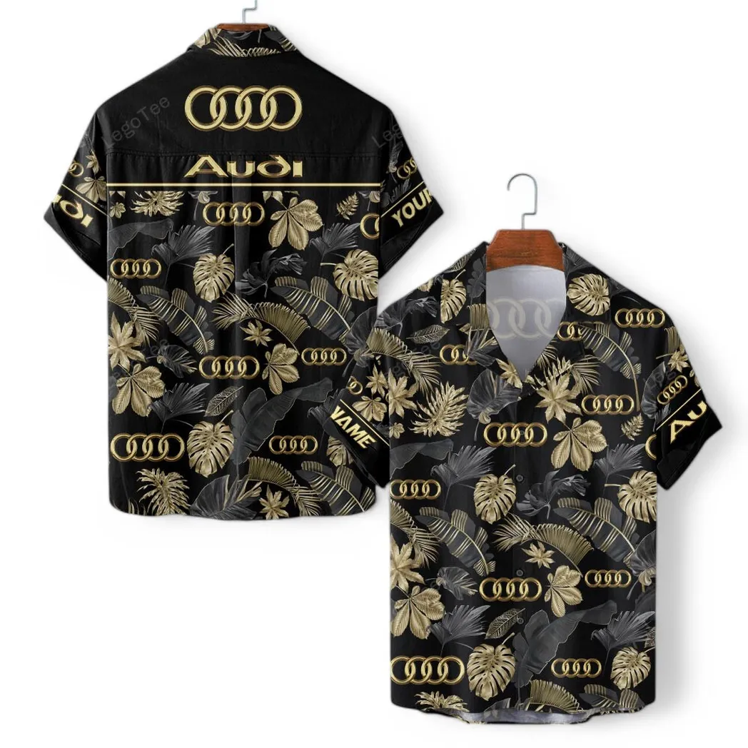 audi hawaiian shirt set for men gift for audi lovers gift for him husband boyfriend car139021125126 1 ontfp