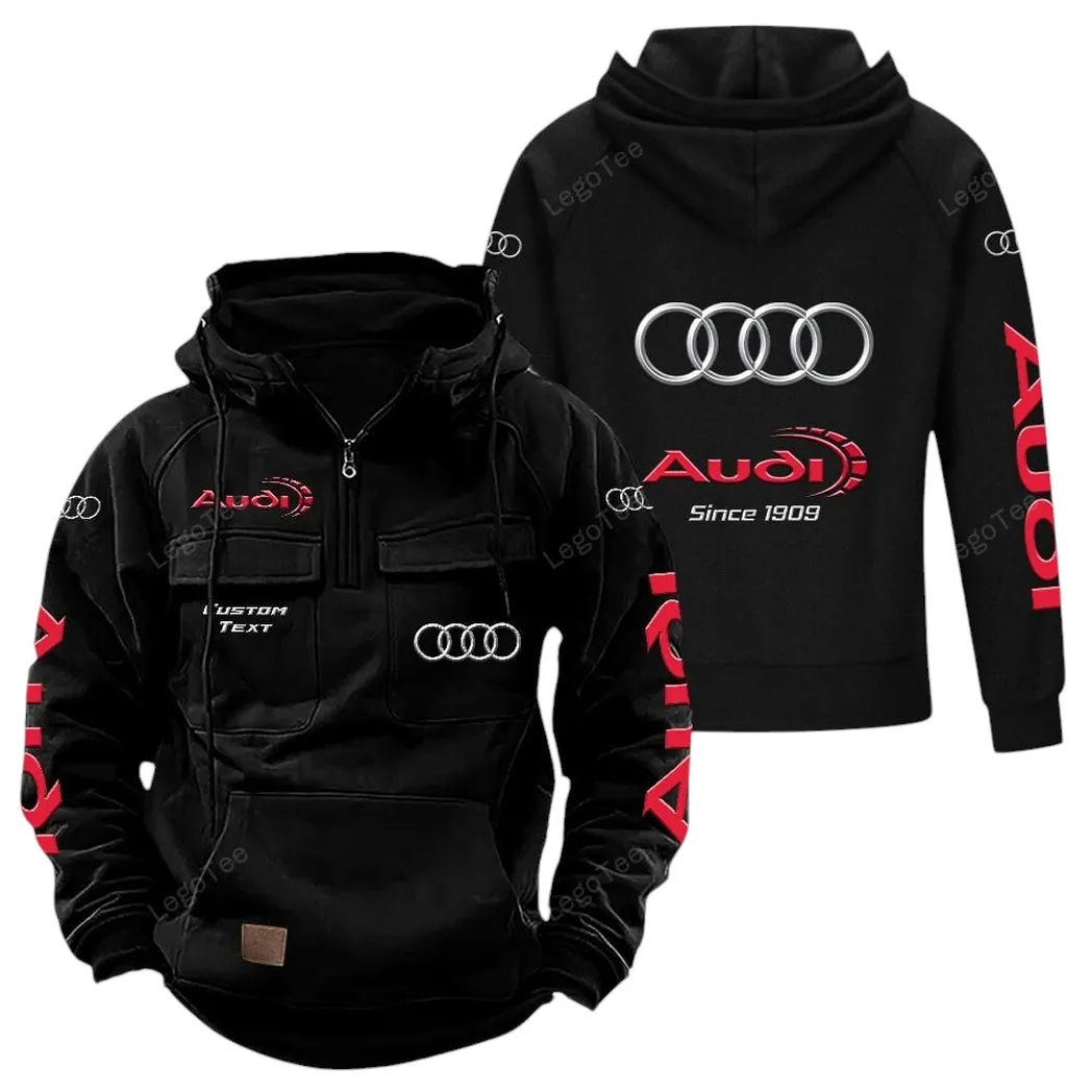 audi tactical quarter zip hoodie gift for audi lovers gift for him husband boyfriend black car96021425669 2 qnqud