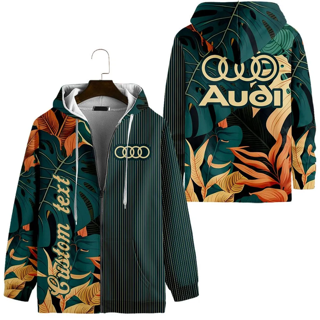 audi vintage zip hoodie custom all over print car434041725230 f7am5