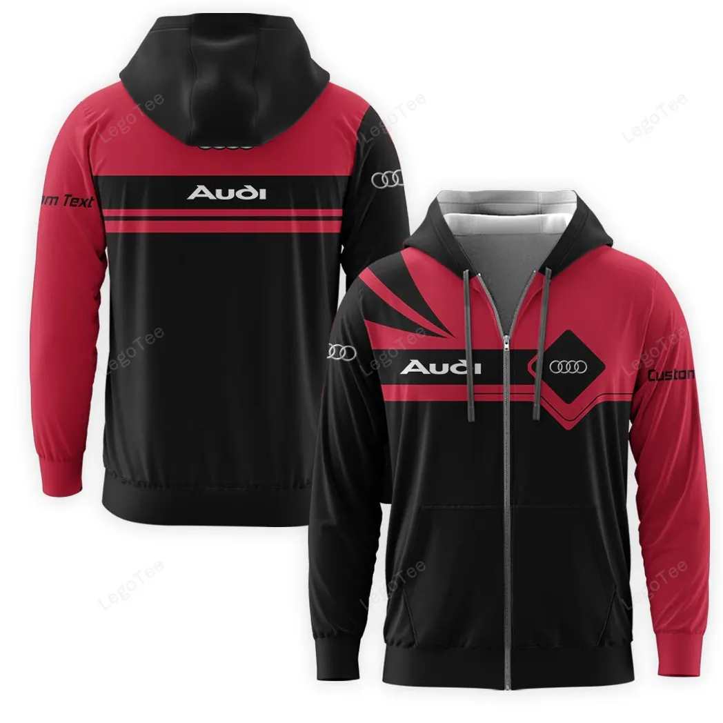 Audi Zipper Hoodie, Gift For Audi Lovers, Gift For Him, Husband, Boyfriend CAR9803032504
