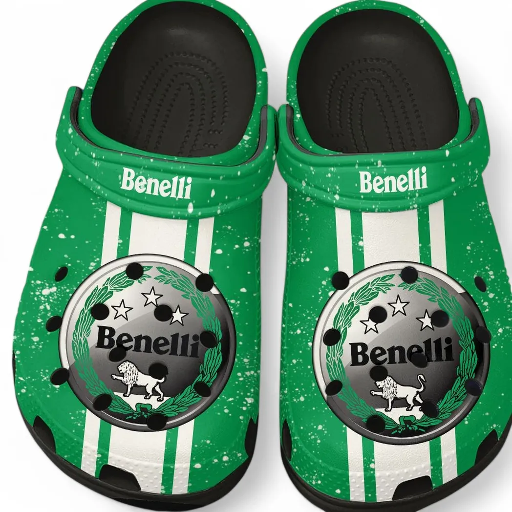 Benelli Crocs, Gift For Benelli Lovers, Gift For Him, Husband, Boyfriend CAR62022025031 - Black