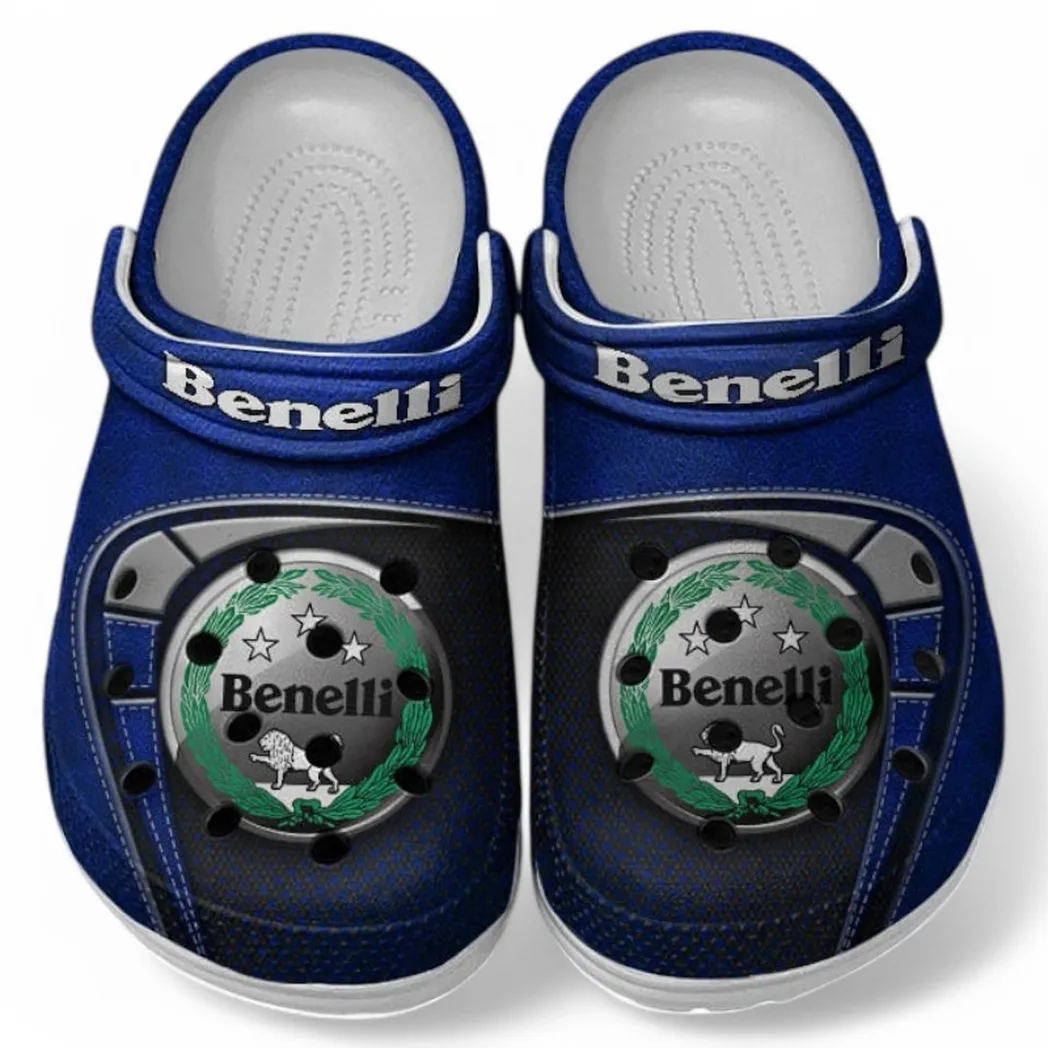 Benelli Crocs Shoes, Clogs Men Women, Gift For Benelli Fan CAR183031725122 - Blue