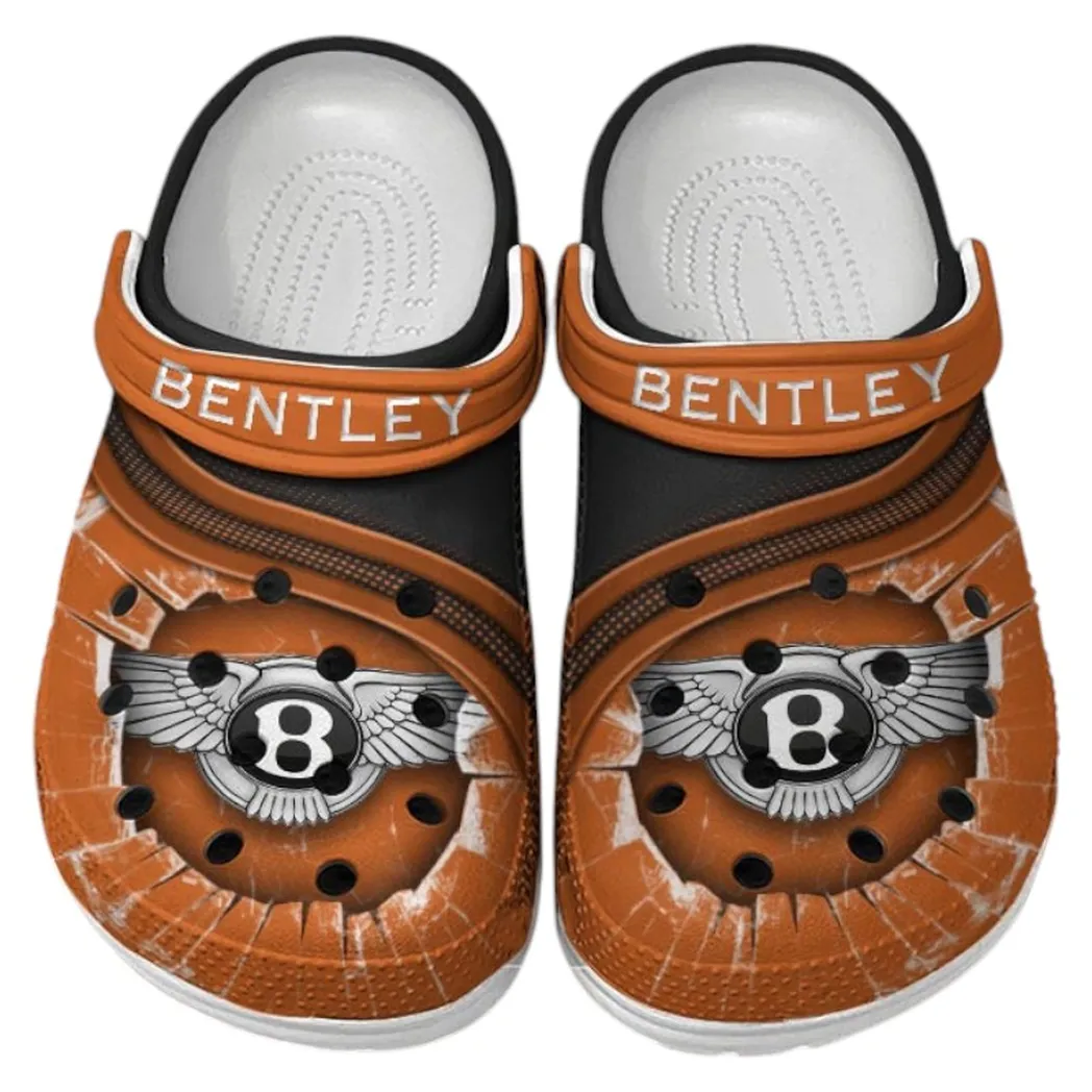Bentley Crocs Clogs Men Women, Gift For Bentley Fan CAR188032025153 - Orange