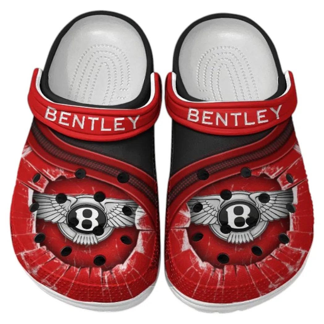 Bentley Crocs Clogs Men Women, Gift For Bentley Fan CAR188032025153 - Red