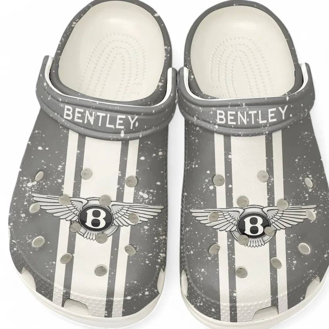 Bentley Crocs, Gift For Bentley Lovers, Gift For Him, Husband, Boyfriend CAR62022025030 - White