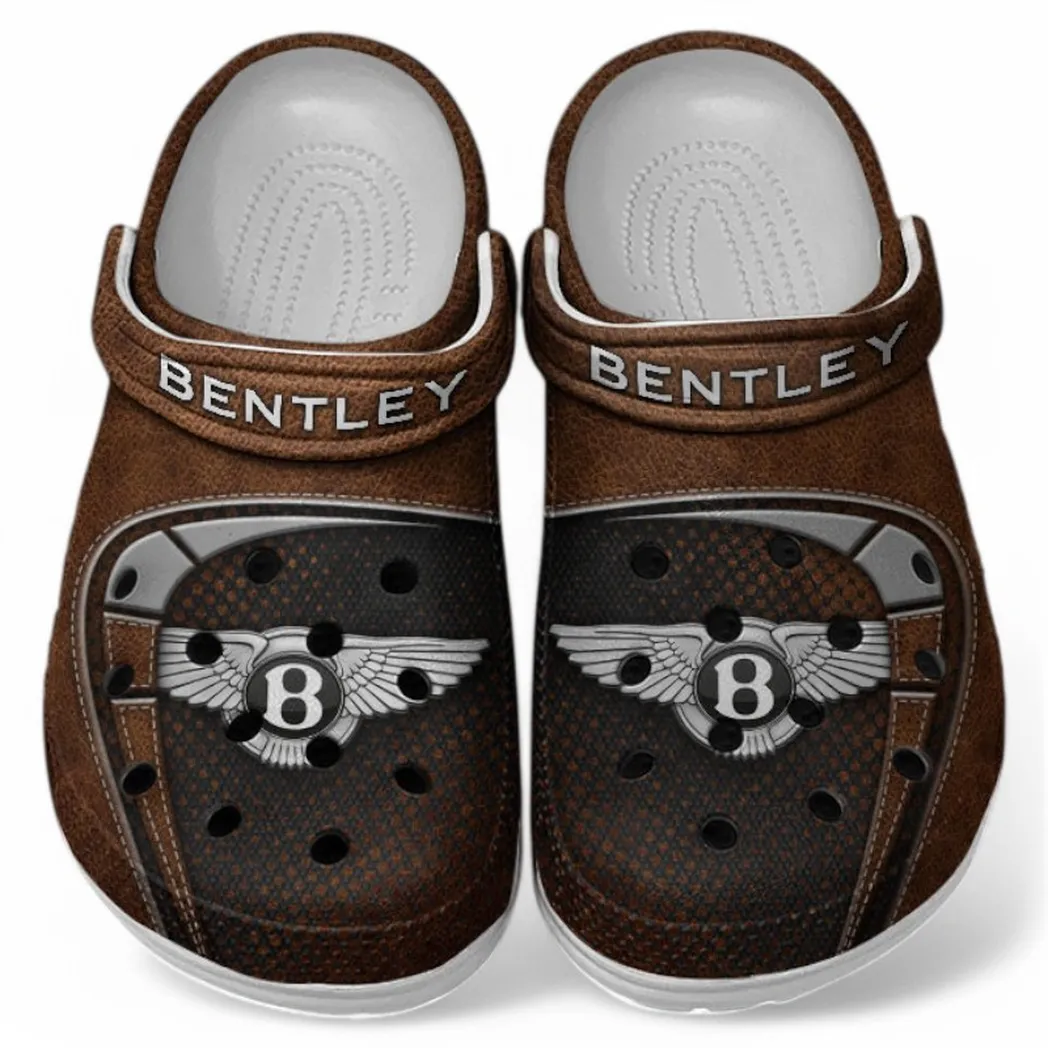 Bentley Crocs Sandals For Men Women, Gift For Bentley Fan CAR177031425580 - Brown