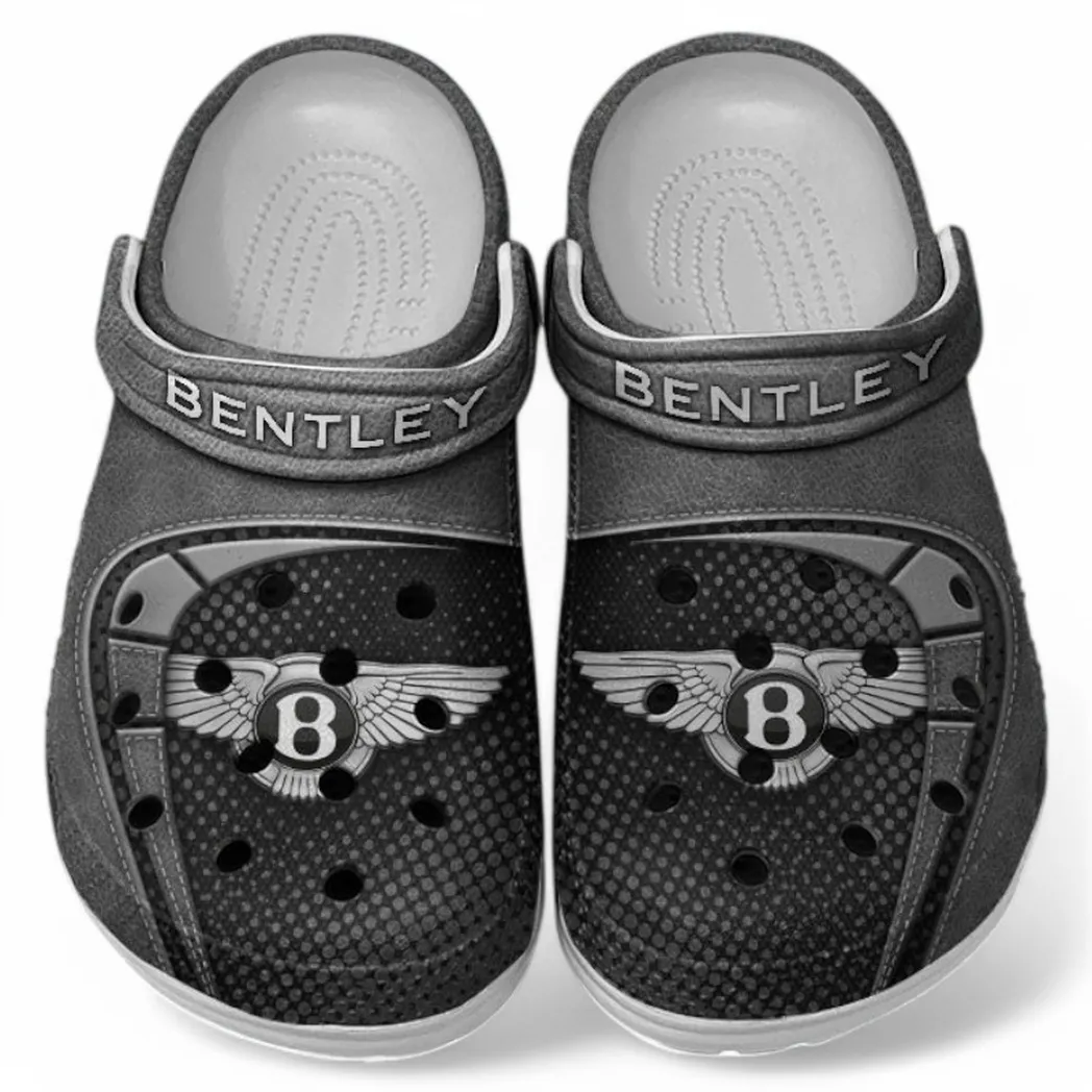 Bentley Crocs Sandals For Men Women, Gift For Bentley Fan CAR177031425580 - Gray
