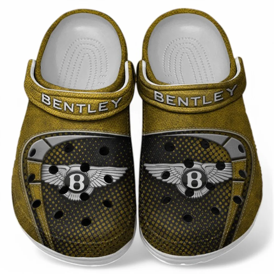 Bentley Crocs Sandals For Men Women, Gift For Bentley Fan CAR177031425580 - Yellow