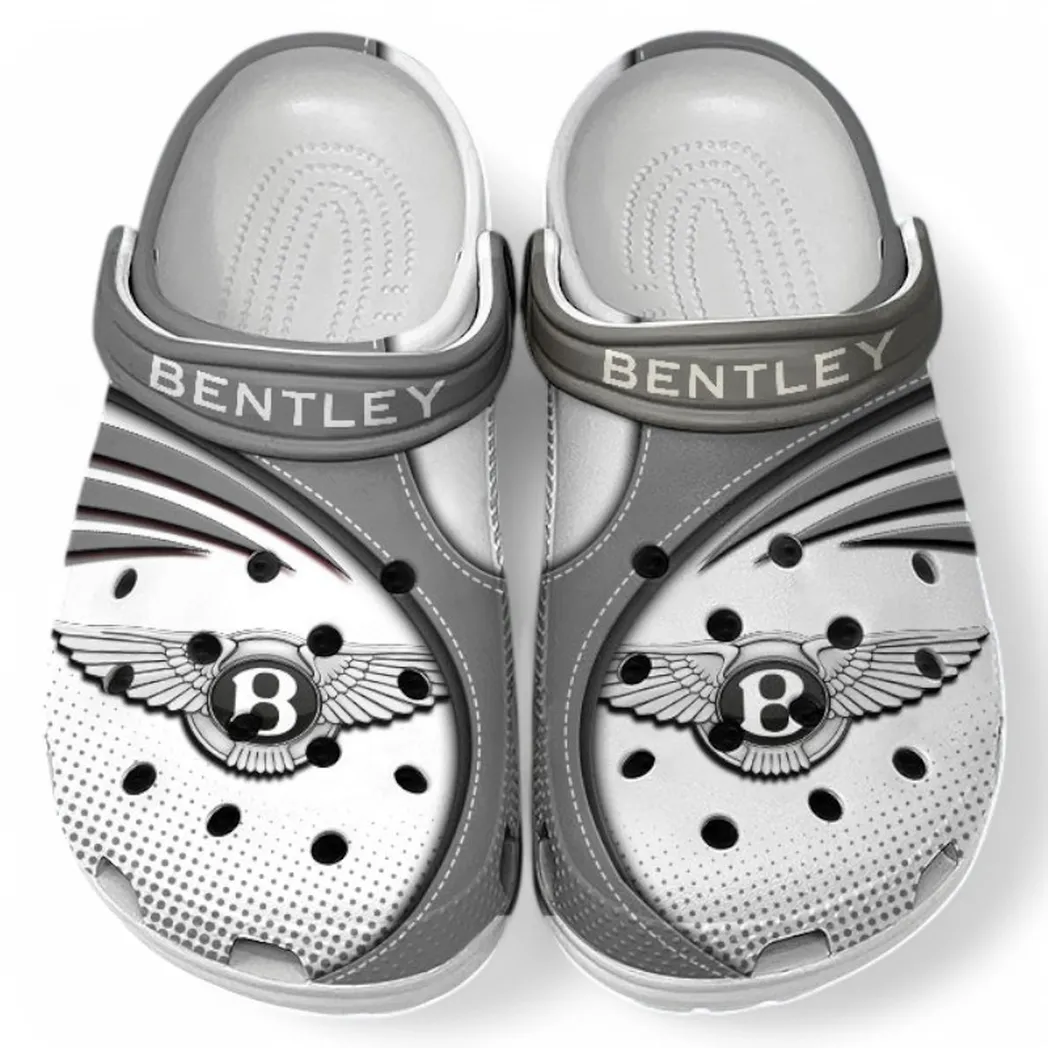 Bentley Crocs Sandals For Men Women, Gift For Bentley Fan CAR181031525730 - Gray