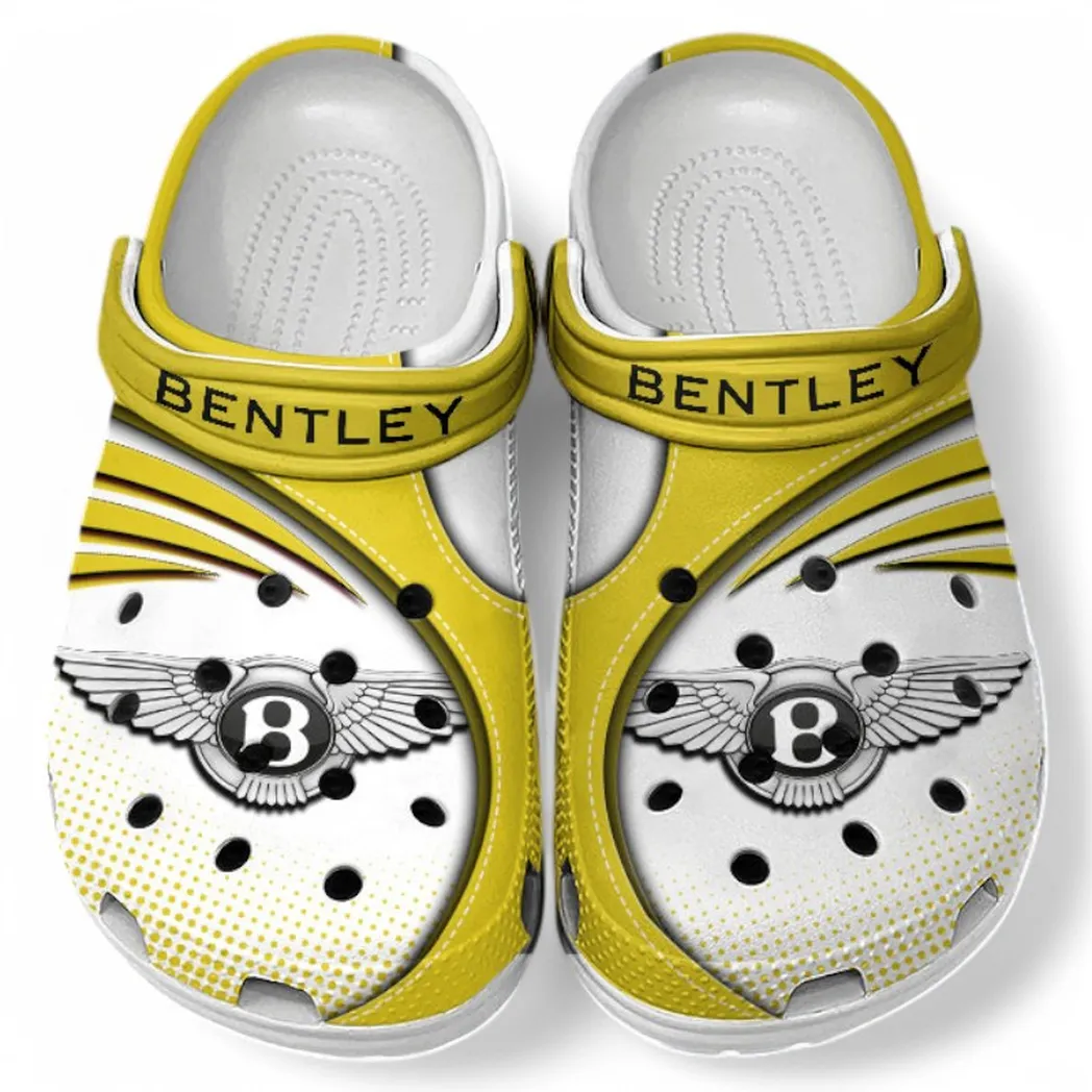 Bentley Crocs Sandals For Men Women, Gift For Bentley Fan CAR181031525730 - Yellow