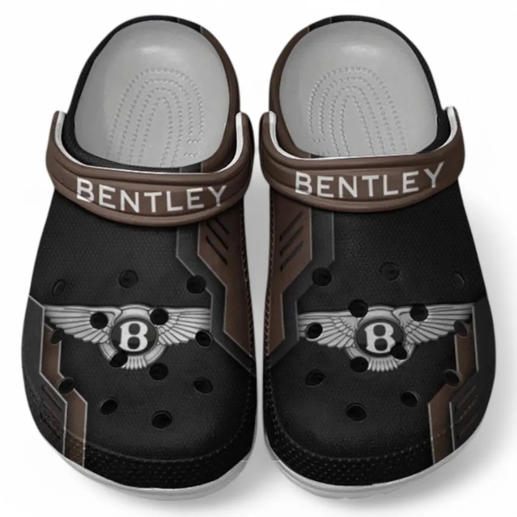 Bentley Crocs Shoes, Clogs Men Women, Gift For Bentley Fan CAR185031525247 - Brown
