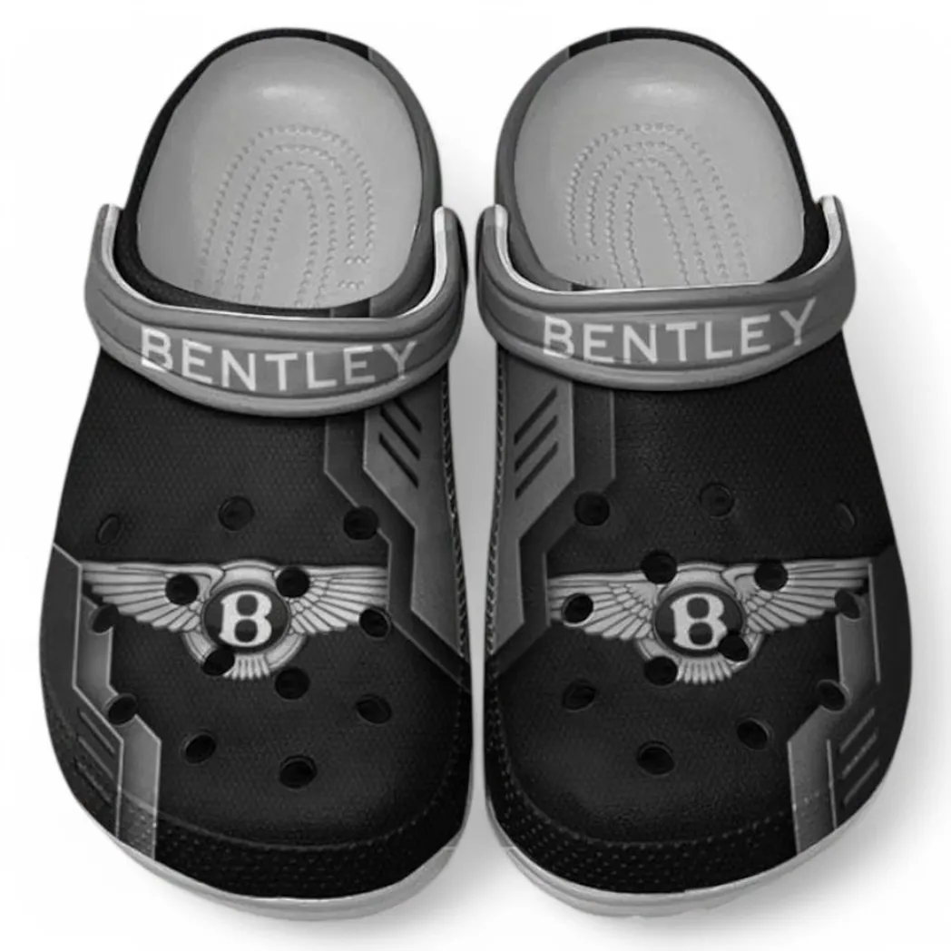Bentley Crocs Shoes, Clogs Men Women, Gift For Bentley Fan CAR185031525247 - Gray
