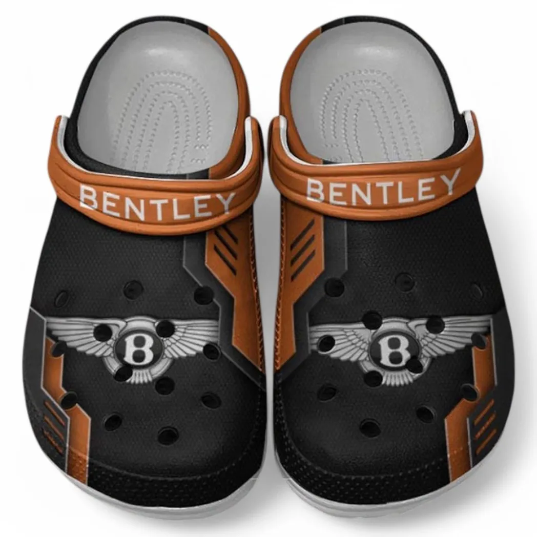 Bentley Crocs Shoes, Clogs Men Women, Gift For Bentley Fan CAR185031525247 - Orange