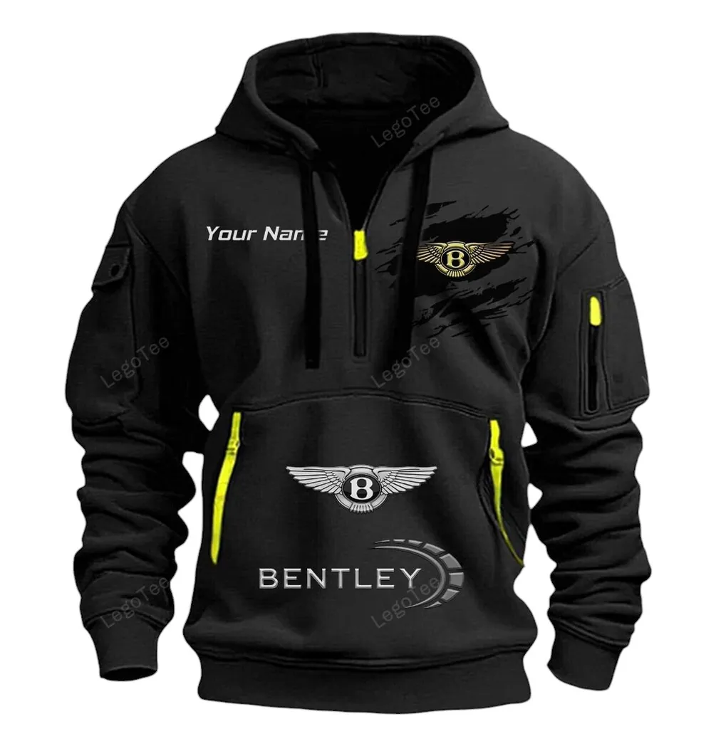 Bentley Half Zip Hoodie CAR113021425812, Best Gift for Him, Husband, Boyfriend - Black bentley half zip hoodie car113021425812 best gift for him husband boyfriend black yorsz