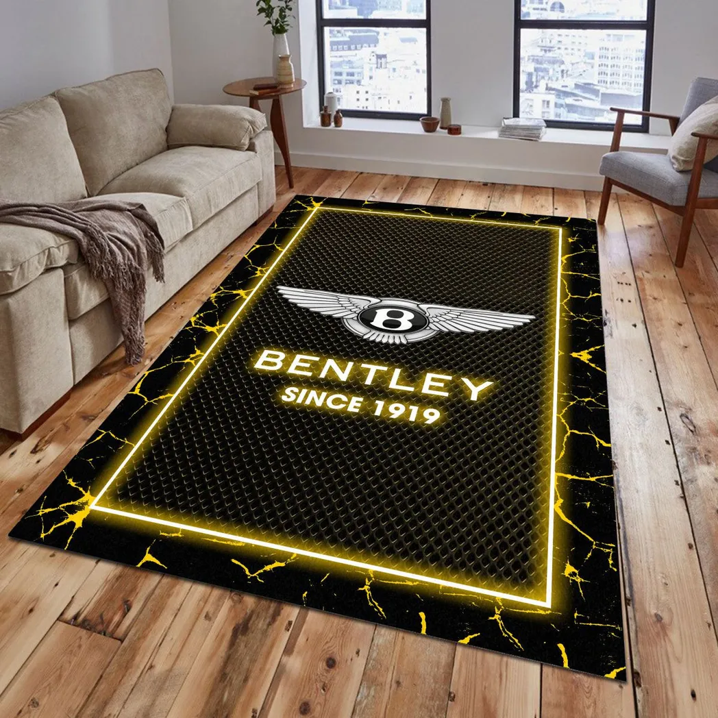 bentley rug gift for bentley lovers gift for him husband boyfriend car5202192503 yellow isqf1