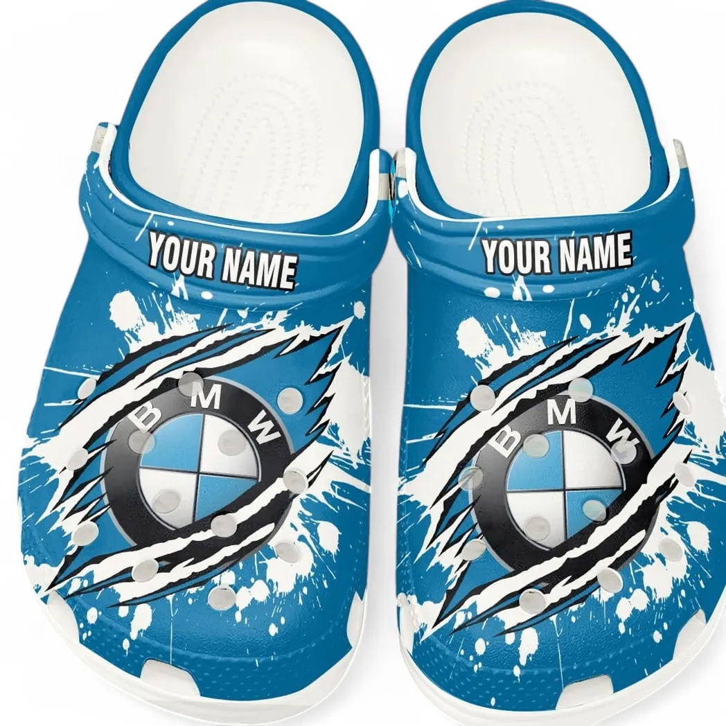 bmw car crocs gift for bmw car lovers gift for him husband boyfriend car5602192506 white 8cy7t