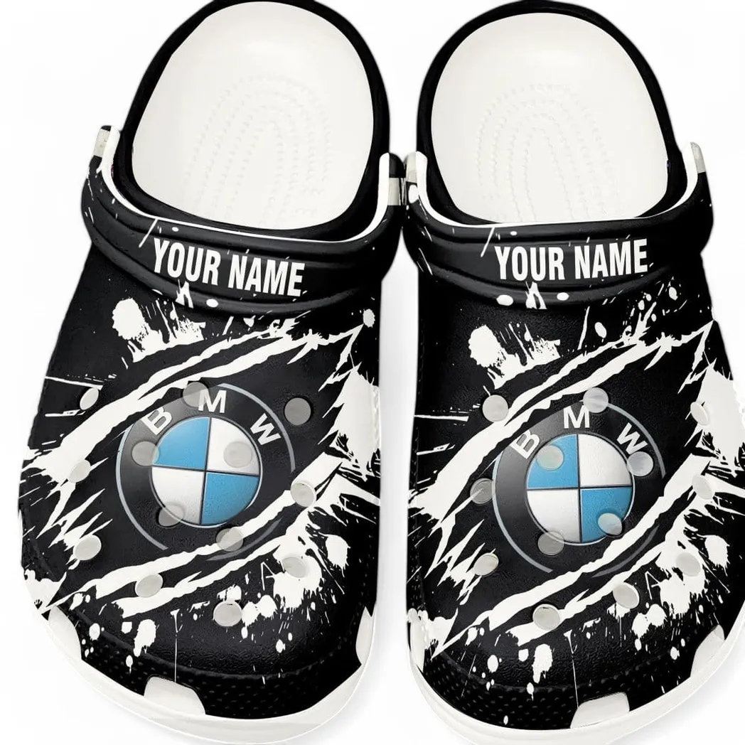 BMW Car Crocs, Gift For BMW Car Lovers, Gift For Him, Husband, Boyfriend CAR5602192507 - White
