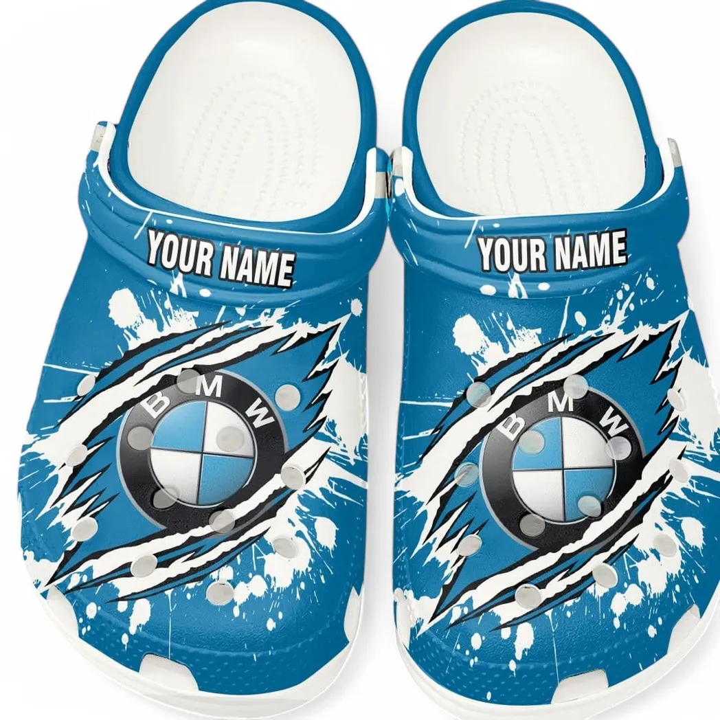 BMW Car Crocs, Gift For BMW Car Lovers, Gift For Him, Husband, Boyfriend CAR5602192508 - White