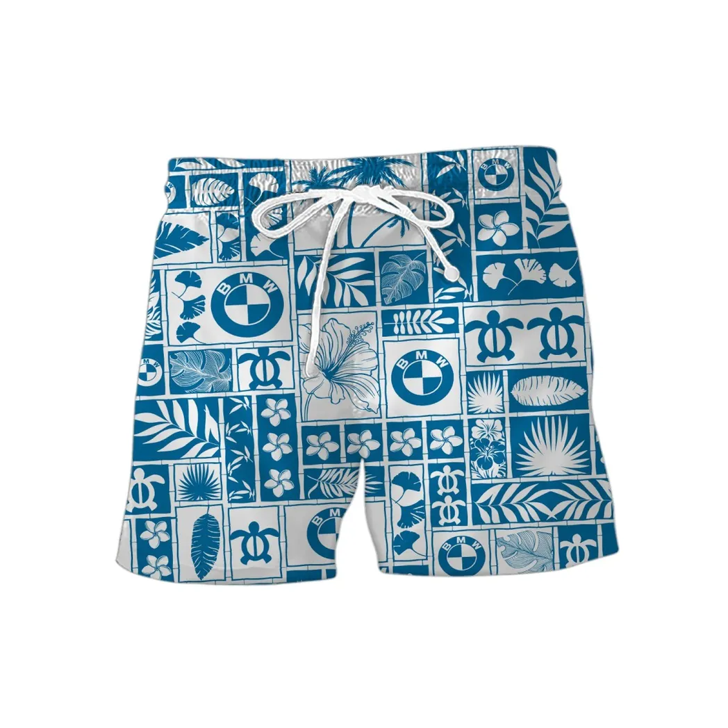 BMW Car Hawaiian Shorts, Gift For BMW CAR Lovers, Gift For Him, Husband, Boyfriend CAR35021425006-2