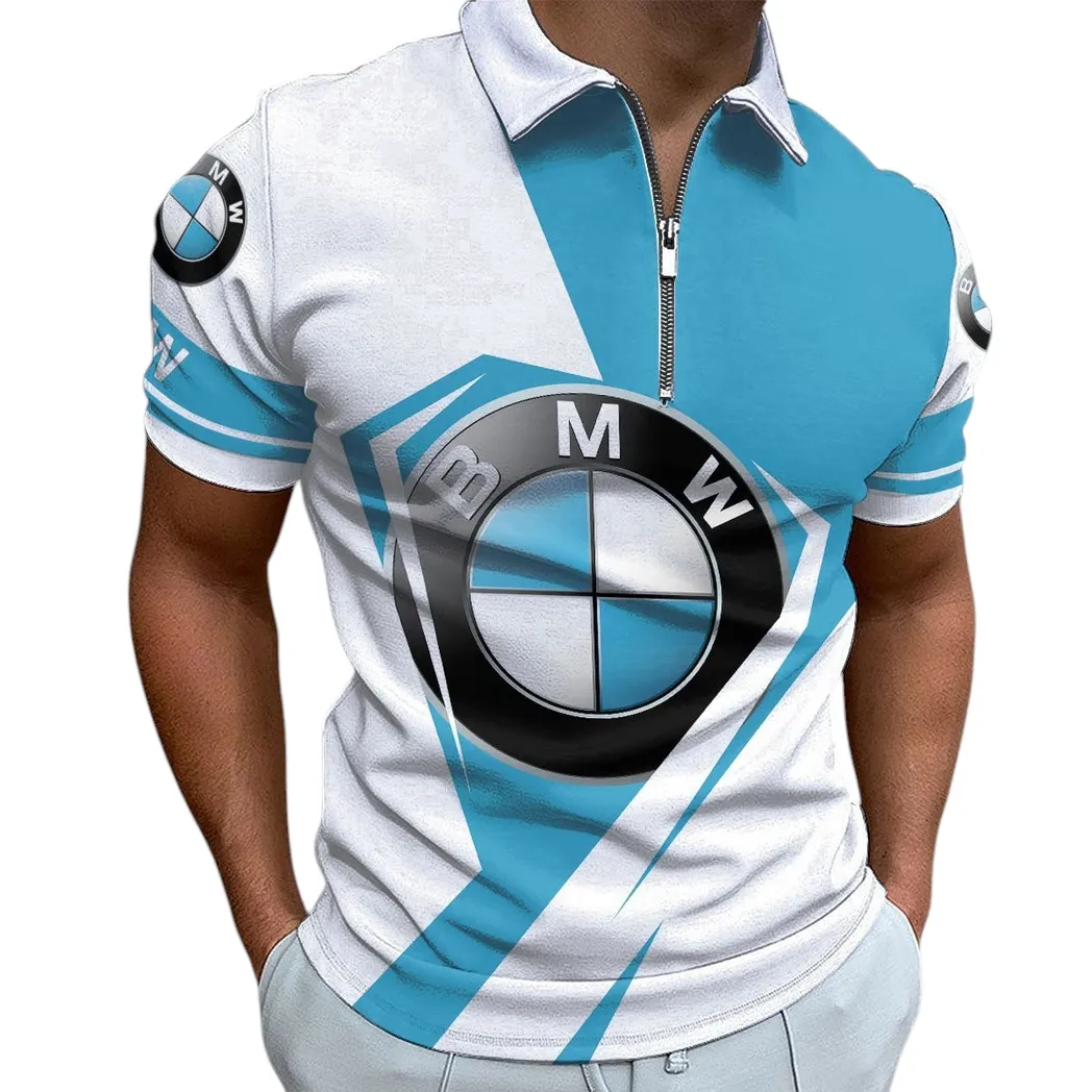 bmw car zipper polo shirt gift for bmw car lovers gift for him husband boyfriend car3202122507
