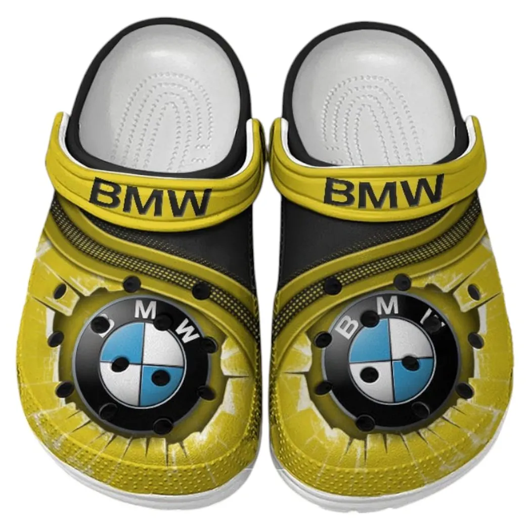 BMW Crocs Clogs Men Women, Gift For BMW Fan CAR188032025145 - Yellow