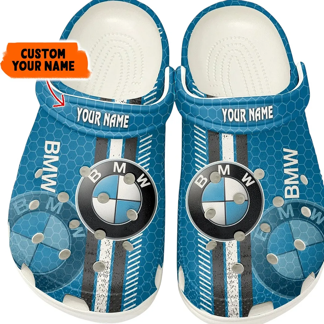 BMW Crocs Shoes Gift For BMW Lovers, Birthday Gift For Husband, Boyfriend CAR82022025562 - White