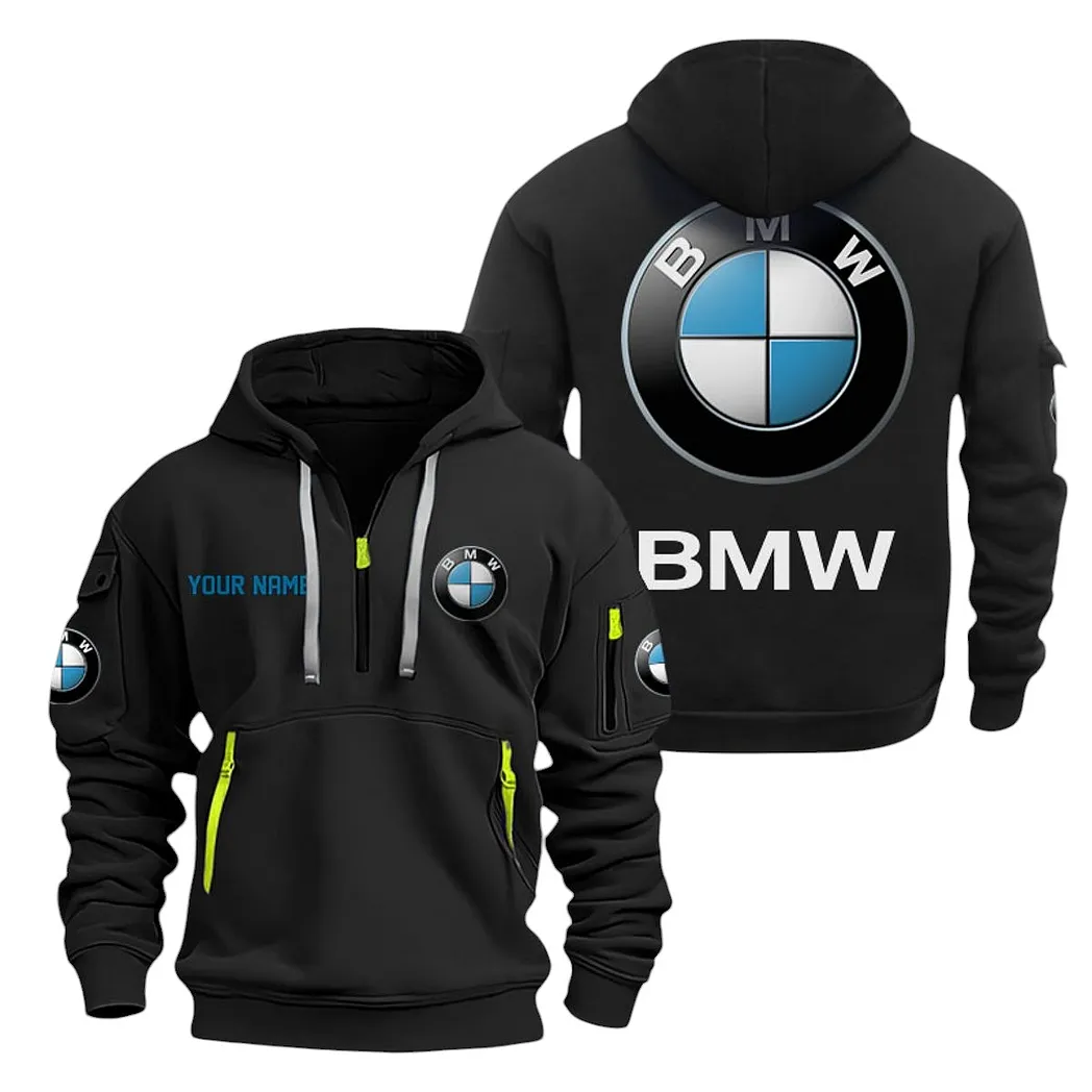 bmw half zip hoodie for men gift for bmw lovers car20022125701 black qzorw