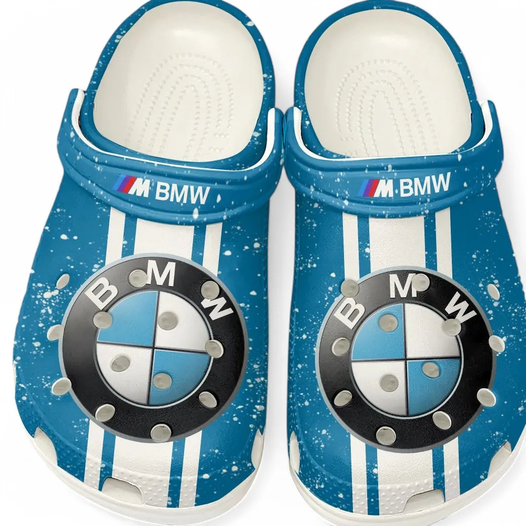 BMW M Car Crocs, Gift For BMW M Car Lovers, Gift For Him, Husband, Boyfriend CAR62022025045 - White