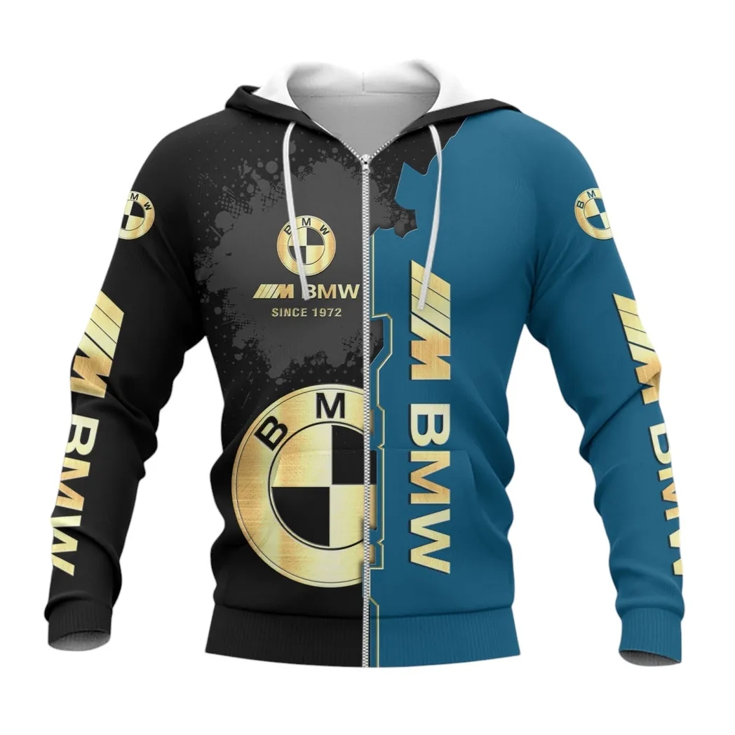 bmw m car zipper hoodie gift for bmw m car lovers gift for him husband boyfriend car44021725005 3