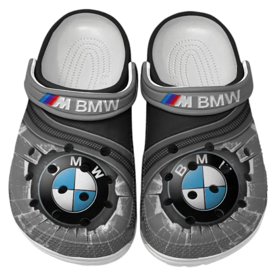 BMW M Crocs Clogs Men Women, Gift For BMW M Fan CAR188032025164 - Gray
