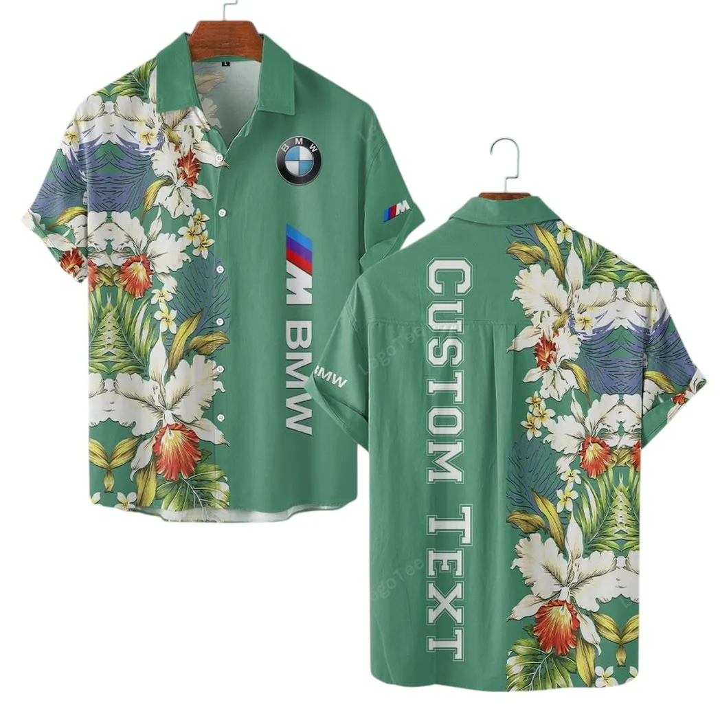 bmw m hawaiian shirt for men gift for bmw m lovers gift for him husband boyfriend car1230304008 green
