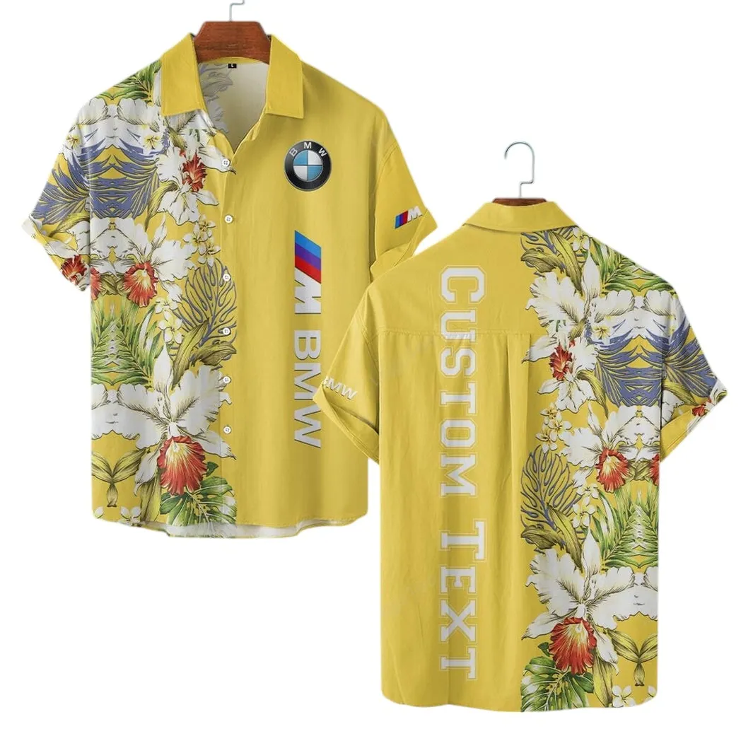 bmw m hawaiian shirt for men gift for bmw m lovers gift for him husband boyfriend car1230304008 yellow yogpp