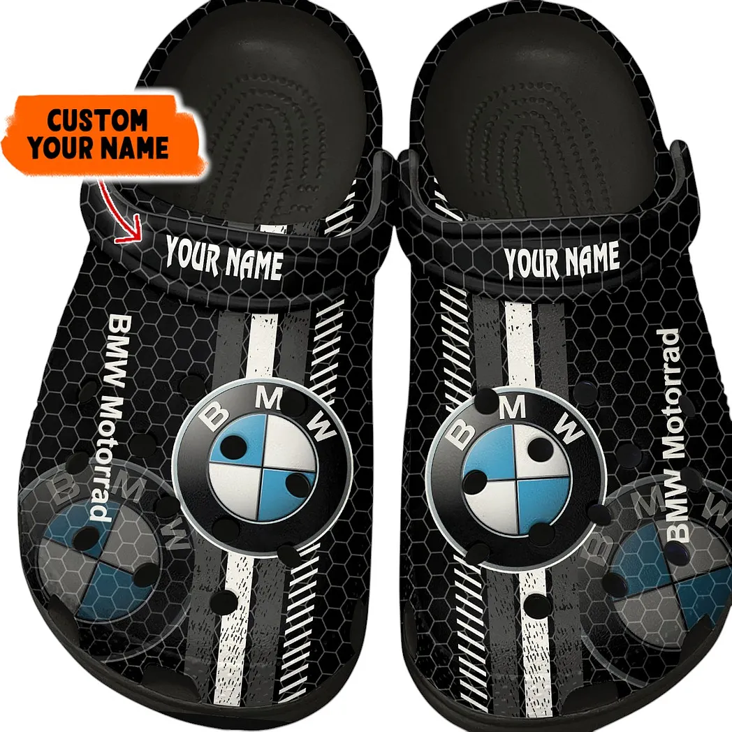 bmw motorrad crocs shoes gift for bmw motorrad lovers birthday gift for husband boyfriend car82022025564 black ypy7b