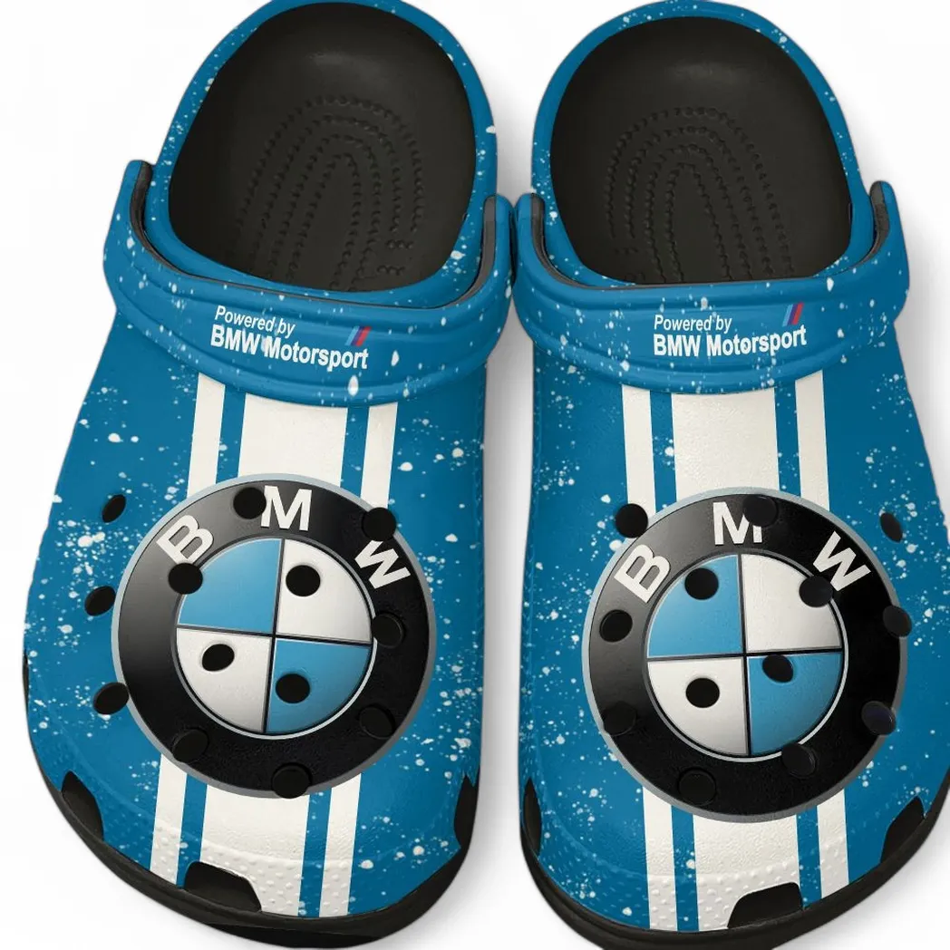 BMW Motorsport Crocs, Gift For BMW Motorsport Lovers, Gift For Him, Husband, Boyfriend CAR62022025007 - Black