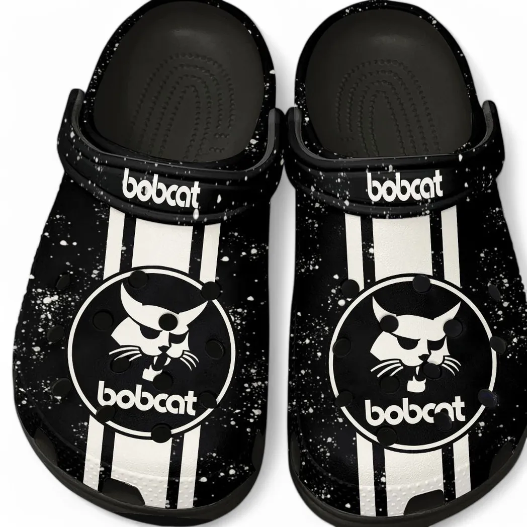 Bobcat Crocs, Gift For Bobcat Lovers, Gift For Him, Husband, Boyfriend CAR62022025034 - Black