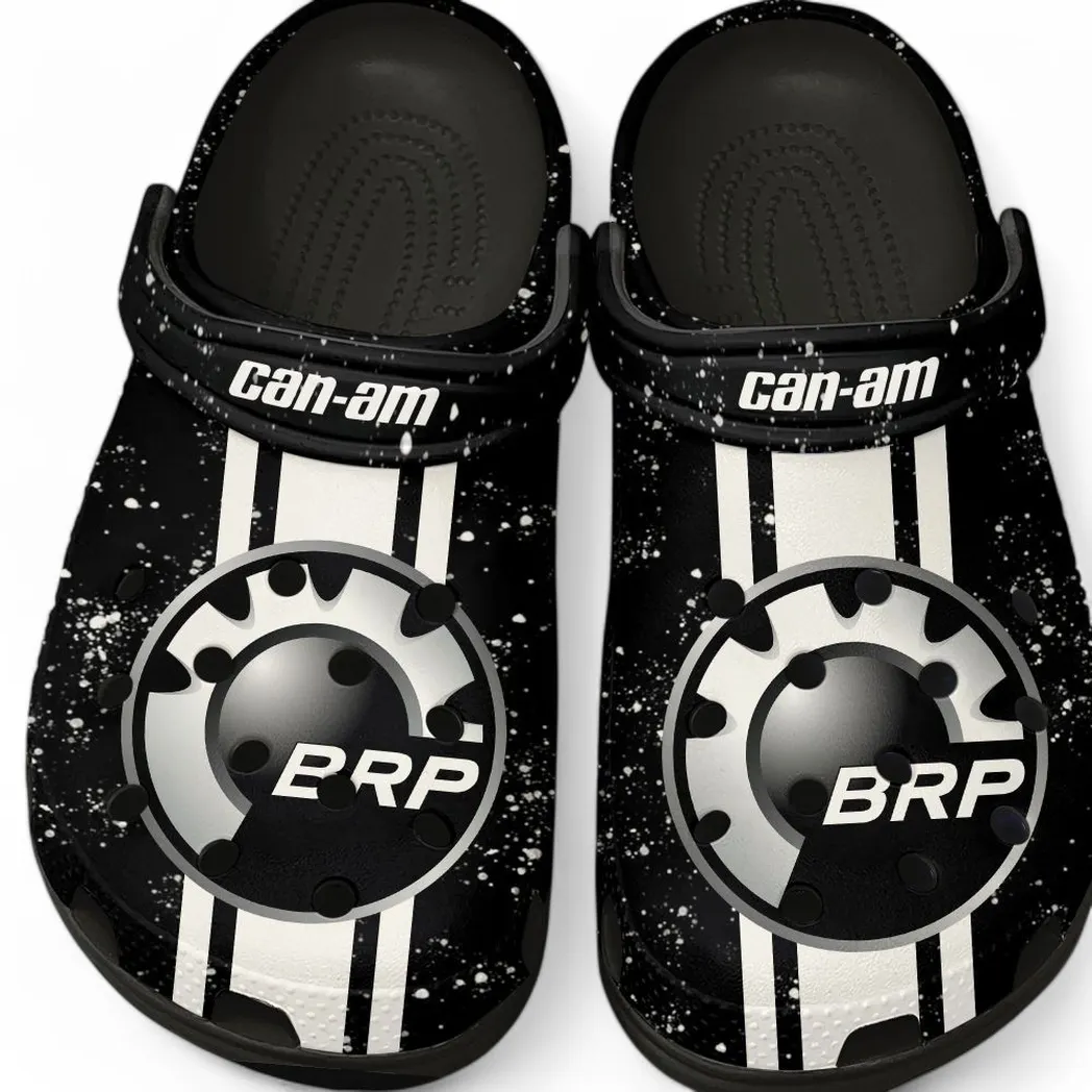 BRP Can am Crocs, Gift For BRP Can am Lovers, Gift For Him, Husband, Boyfriend CAR62022025050 - Black