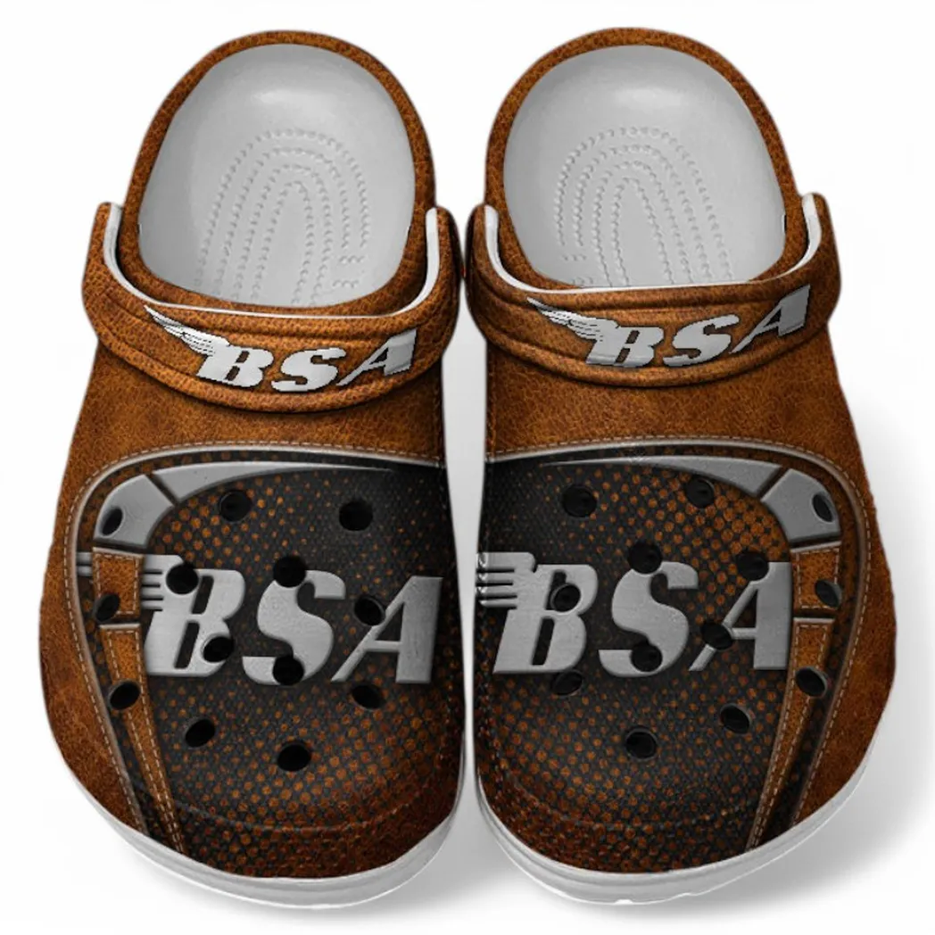 BSA Crocs Shoes, Clogs Men Women, Gift For BSA Fan CAR183031725130 - Orange