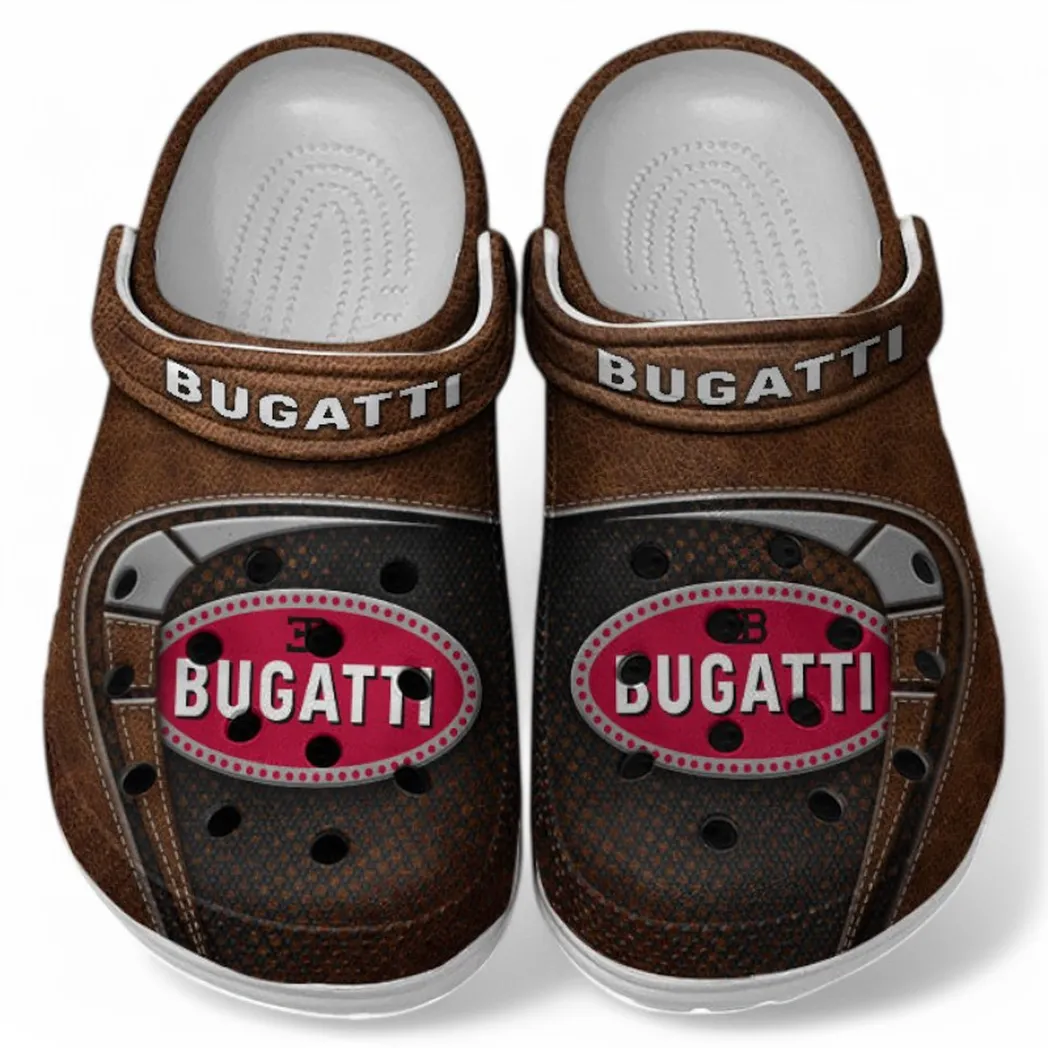 bugatti crocs sandals for men women gift for bugatti fan car177031425566 brown b3jde