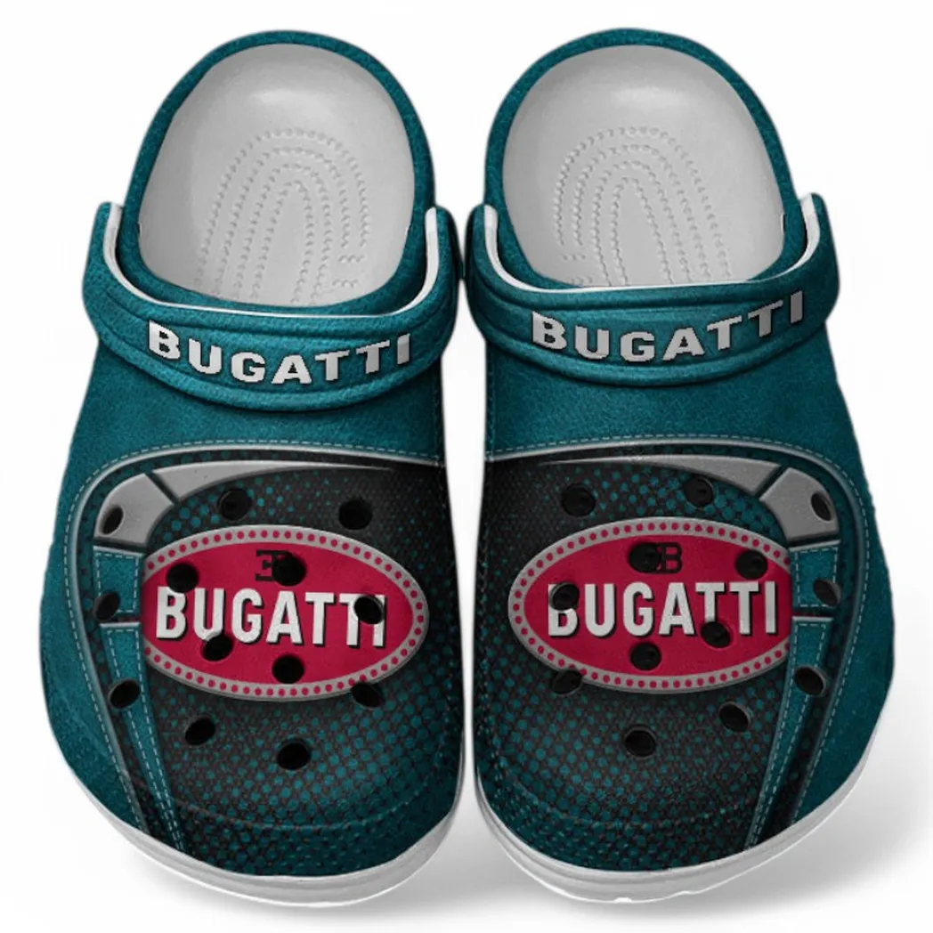 Bugatti Crocs Sandals For Men Women, Gift For Bugatti Fan CAR177031425566 - Cyan