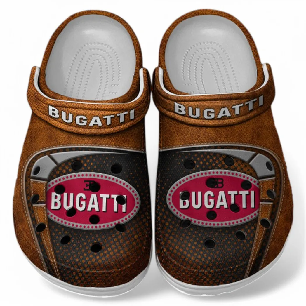Bugatti Crocs Sandals For Men Women, Gift For Bugatti Fan CAR177031425566 - Orange