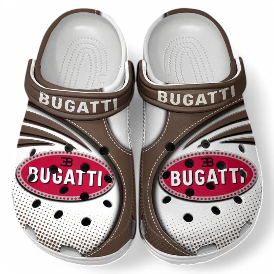 bugatti crocs sandals for men women gift for bugatti fan car181031525741 brown