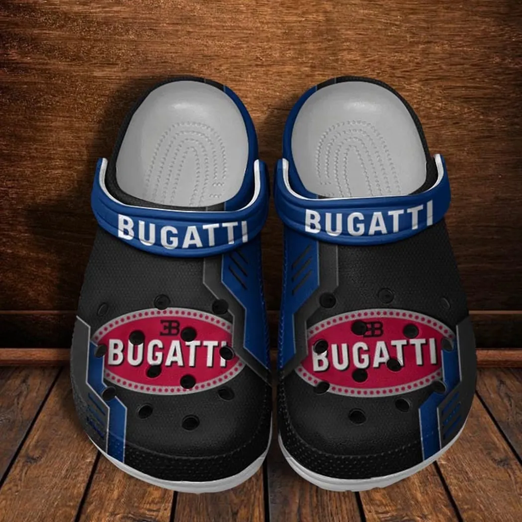 bugatti crocs shoes clogs men women gift for bugatti fan car185031525284 blue