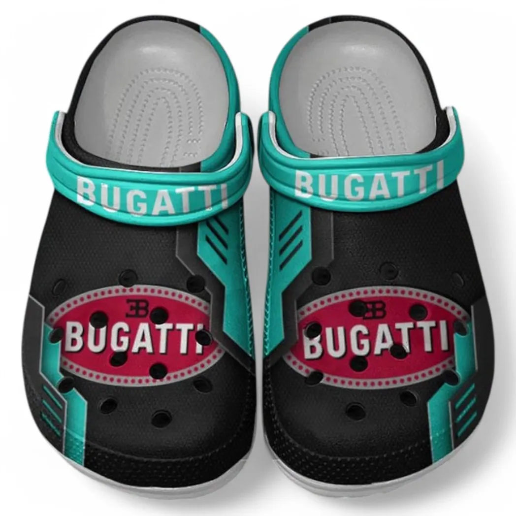 bugatti crocs shoes clogs men women gift for bugatti fan car185031525284 cyan khynj