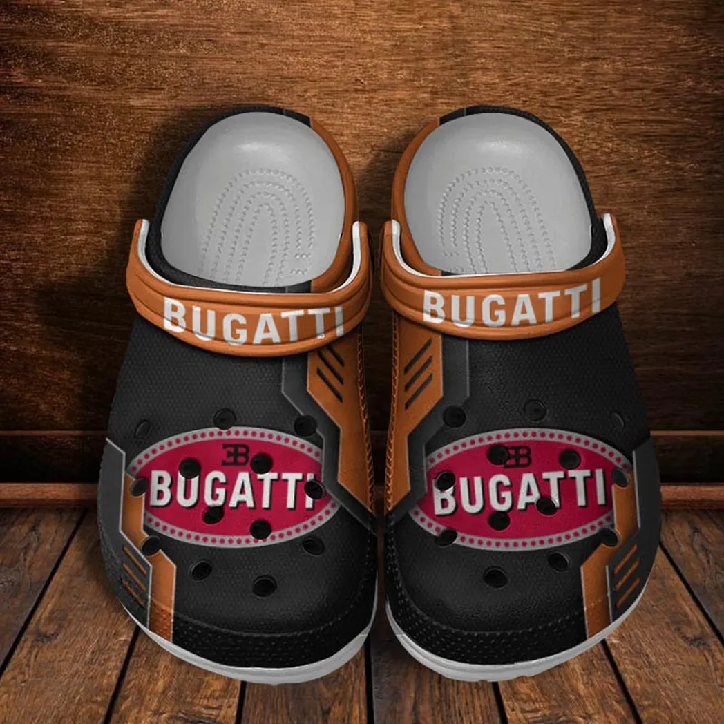 bugatti crocs shoes clogs men women gift for bugatti fan car185031525284 orange bfelr