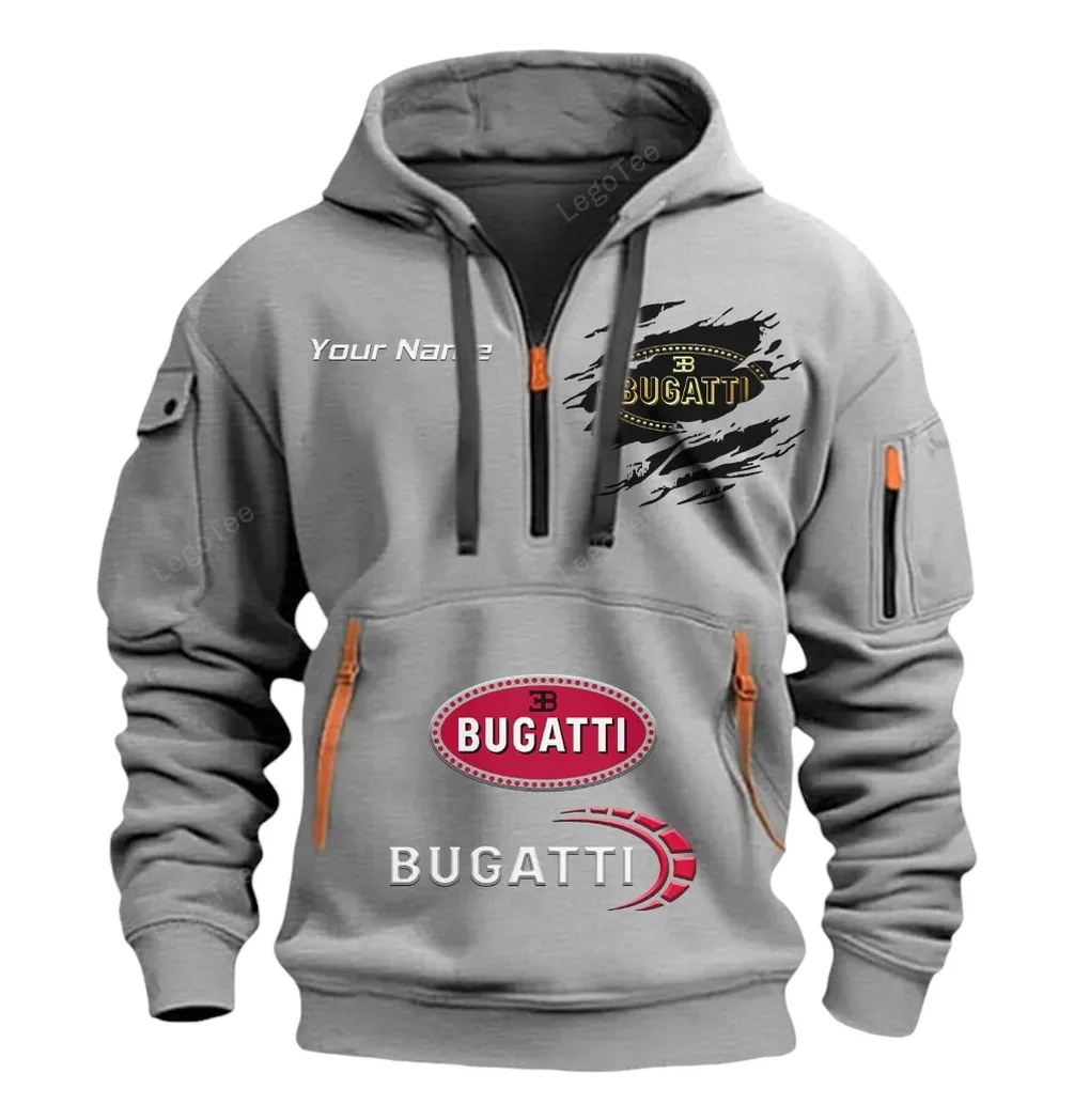 bugatti half zip hoodie car113021425851 best gift for him husband boyfriend gray uffa0