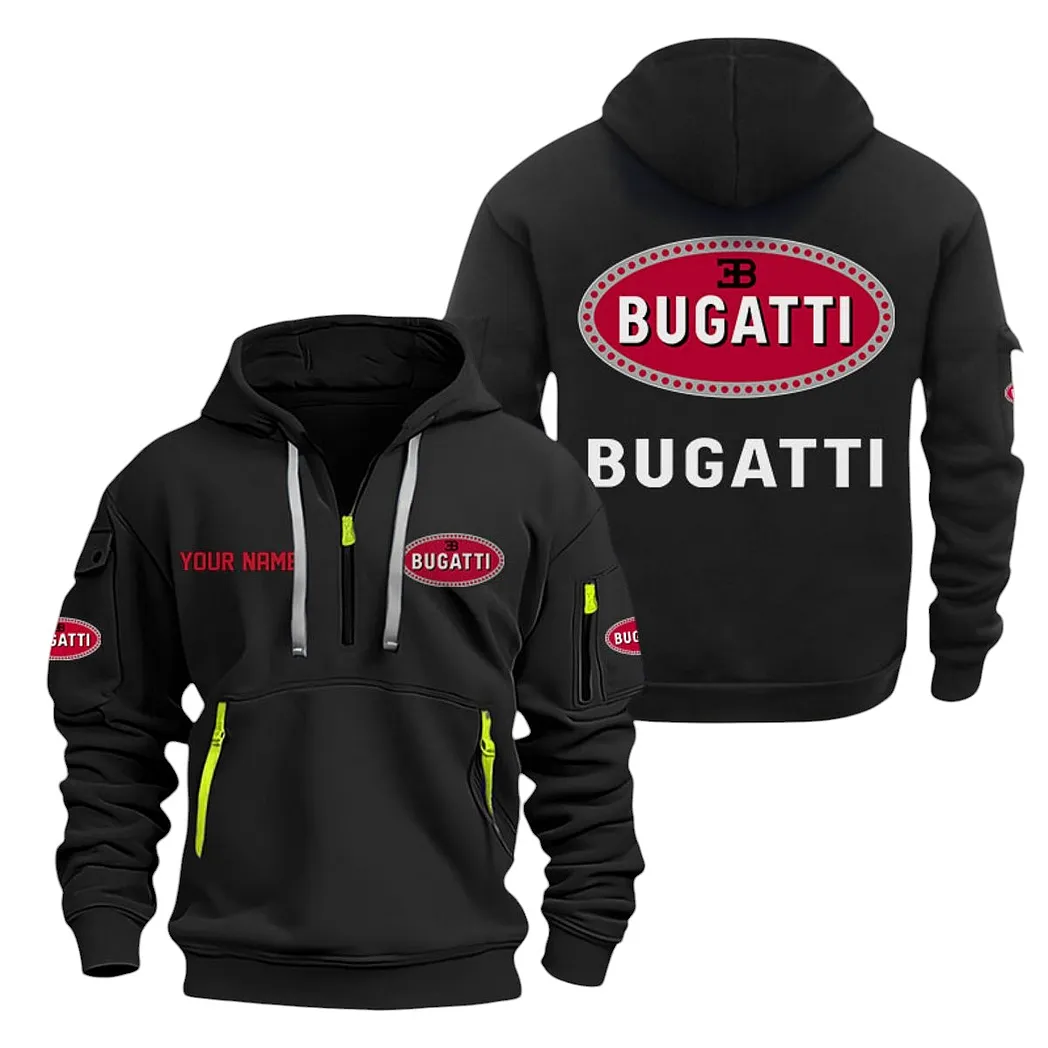 bugatti half zip hoodie for men gift for bugatti lovers car20022125698 black a3od0