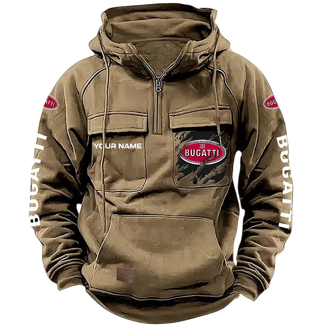bugatti hoodie tactical quarter zip gift for bugatti lovers car164022425152 khaki boezt