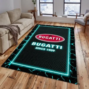 Bugatti Rug, All Over Print Carpet For Bugatti Lovers CAR5202192506 - Cyan